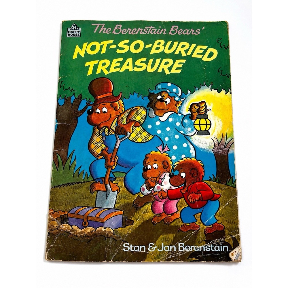 Vintage 1986 The Berenstain Bears' Not-So-Buried Treasure Storybook Picture Book